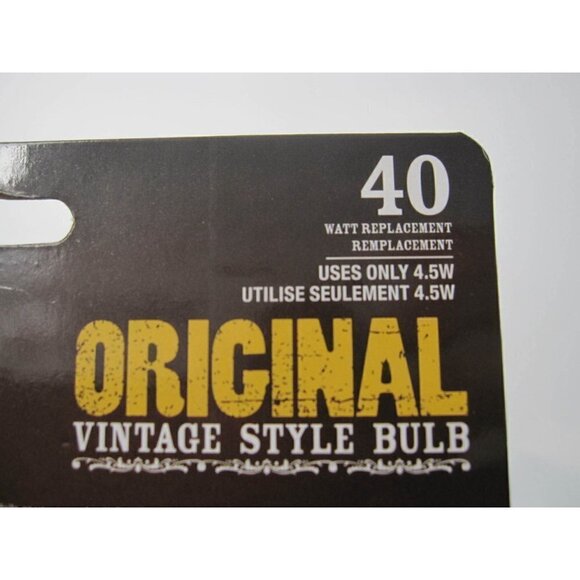 Lot of 2 New Feit Dimmable Orig Vtg Style LED 350 Lumen 40 Watt Replacement Bulb - Picture 9 of 9